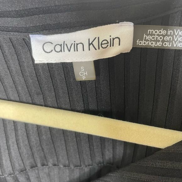 Calvin Klein Black Long Sleeve Button Down Top Women’s size Small - Picture 3 of 7